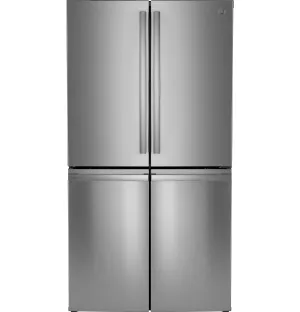 Ge Appliances PHD23BYWFS Ge Profile&#8482; Energy Star® 22.9 Cu. Ft. Counter-Depth Quad-Door Refrigerator With Dual-Dispense Autofill Pitcher And Door In Door