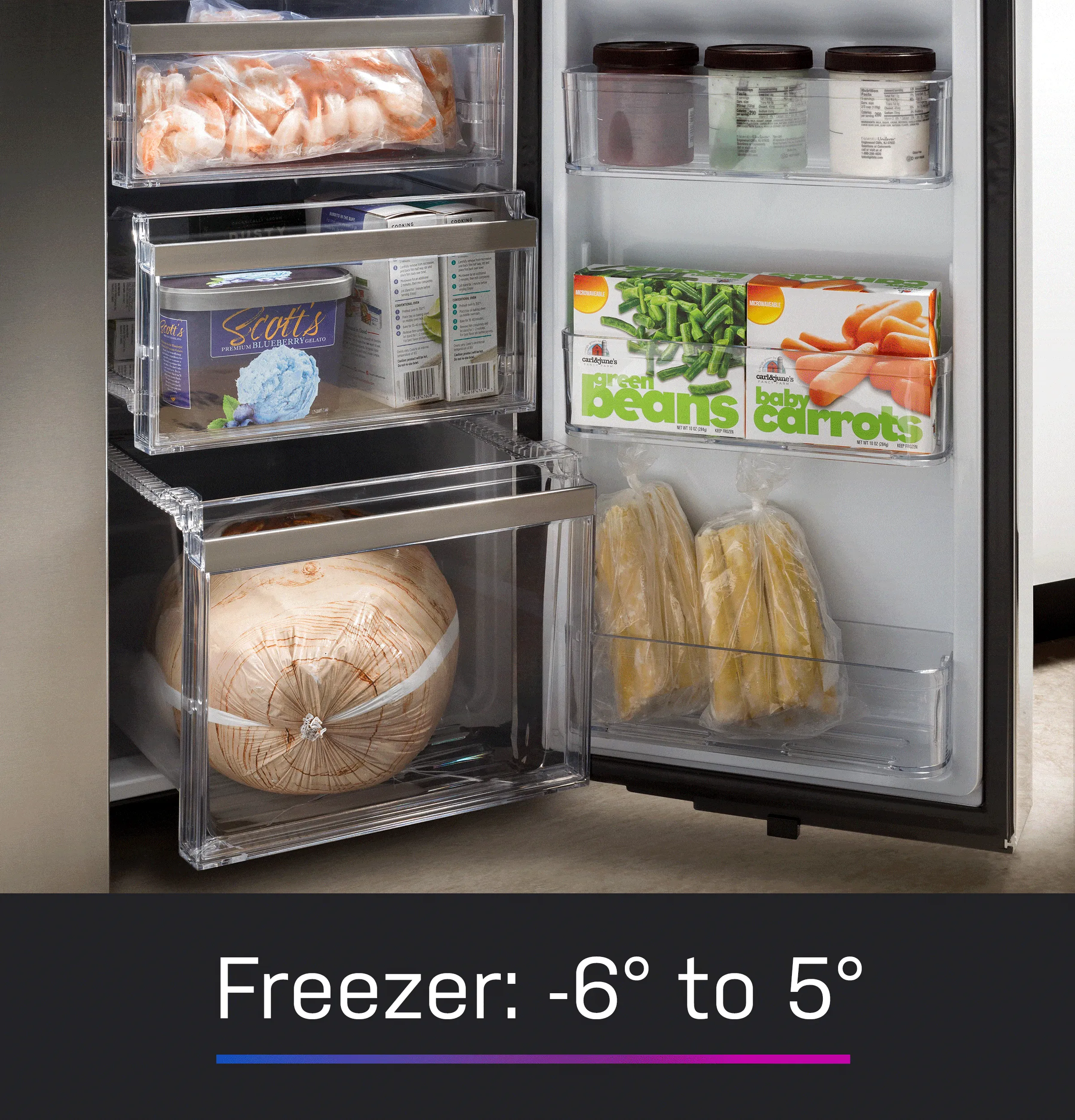 Ge Appliances PHD23BYWFS Ge Profile&#8482; Energy Star® 22.9 Cu. Ft. Counter-Depth Quad-Door Refrigerator With Dual-Dispense Autofill Pitcher And Door In Door