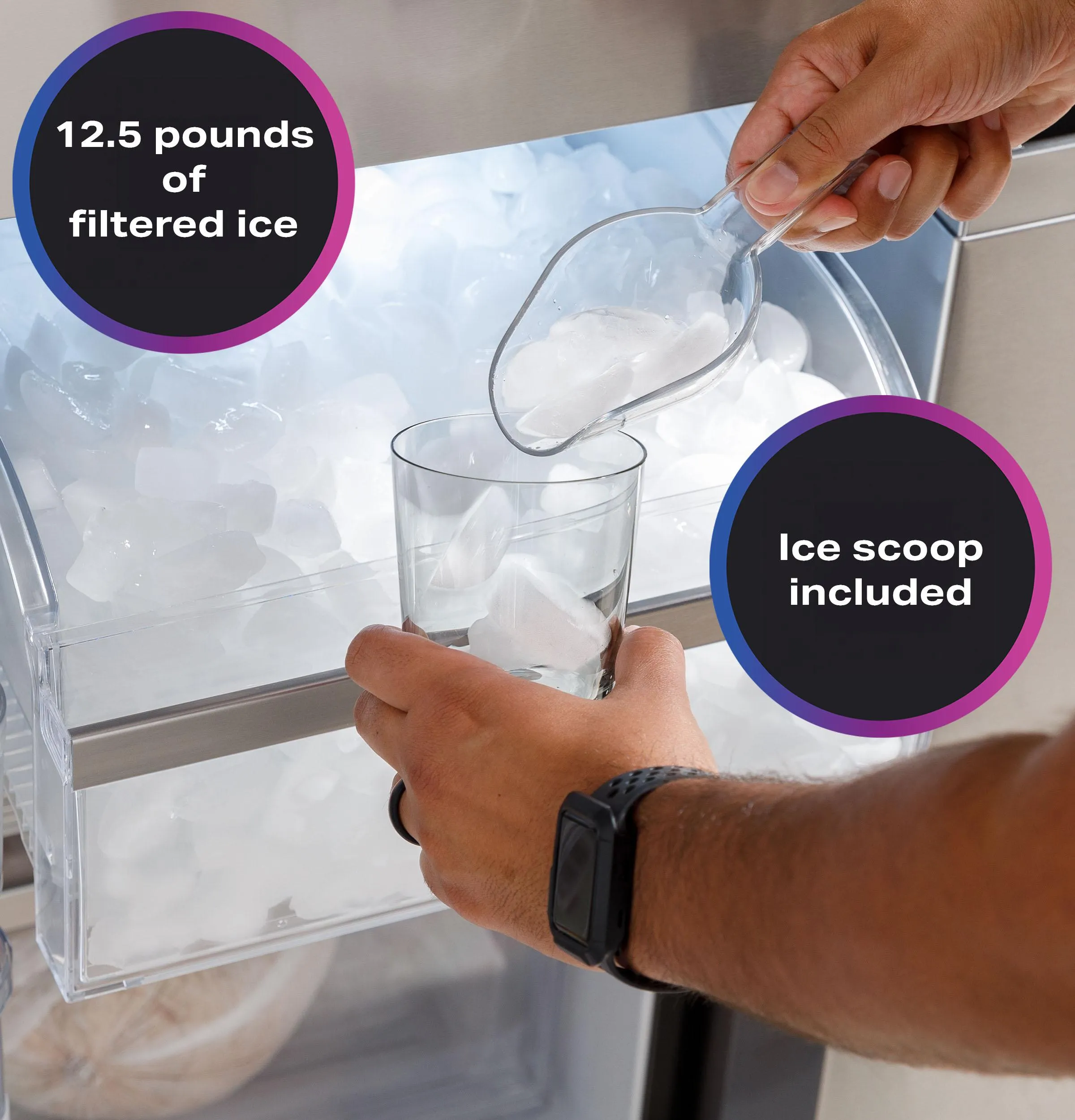 Ge Appliances PHD23BYWFS Ge Profile&#8482; Energy Star® 22.9 Cu. Ft. Counter-Depth Quad-Door Refrigerator With Dual-Dispense Autofill Pitcher And Door In Door