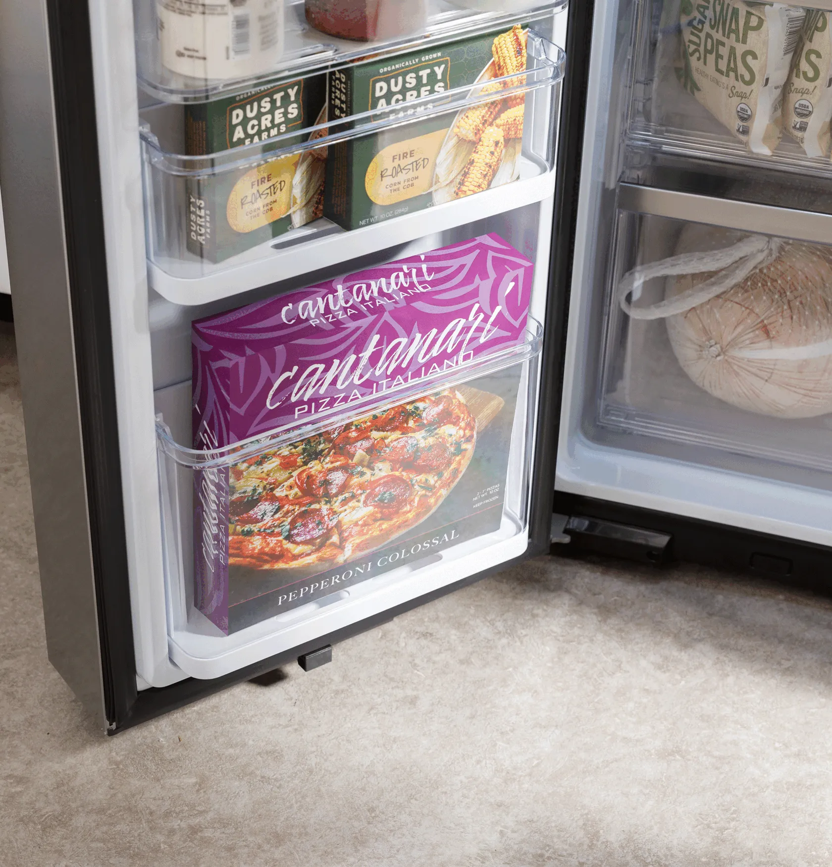 Ge Appliances PHD23BYWFS Ge Profile&#8482; Energy Star® 22.9 Cu. Ft. Counter-Depth Quad-Door Refrigerator With Dual-Dispense Autofill Pitcher And Door In Door