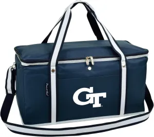 Georgia Tech Licensed Yellow Jackets 64 Can Capacity Semi Rigid Collapsible Leakproof Cooler- Designed & Quality Approved in The US