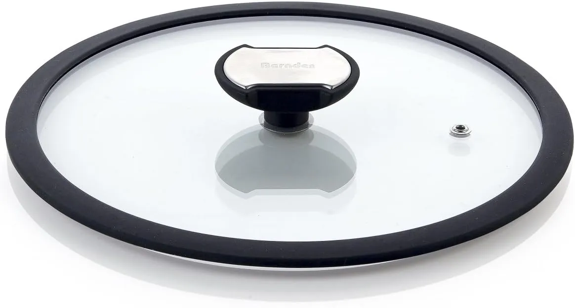 Glass lid with Silicone Rim, 24 cm, Suitable for cookware from The Balance Series 007824 L, Ideal for Viewing Cooking, Suitable for Any Pot or pan with a Diameter of 24 cm.