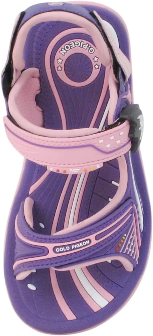 Gold Pigeon Shoes KIDS Easy Snap Lock Outdoor/Water Sandals & Slides. Adjustable Straps