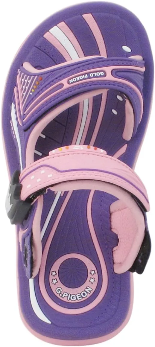 Gold Pigeon Shoes KIDS Easy Snap Lock Outdoor/Water Sandals & Slides. Adjustable Straps