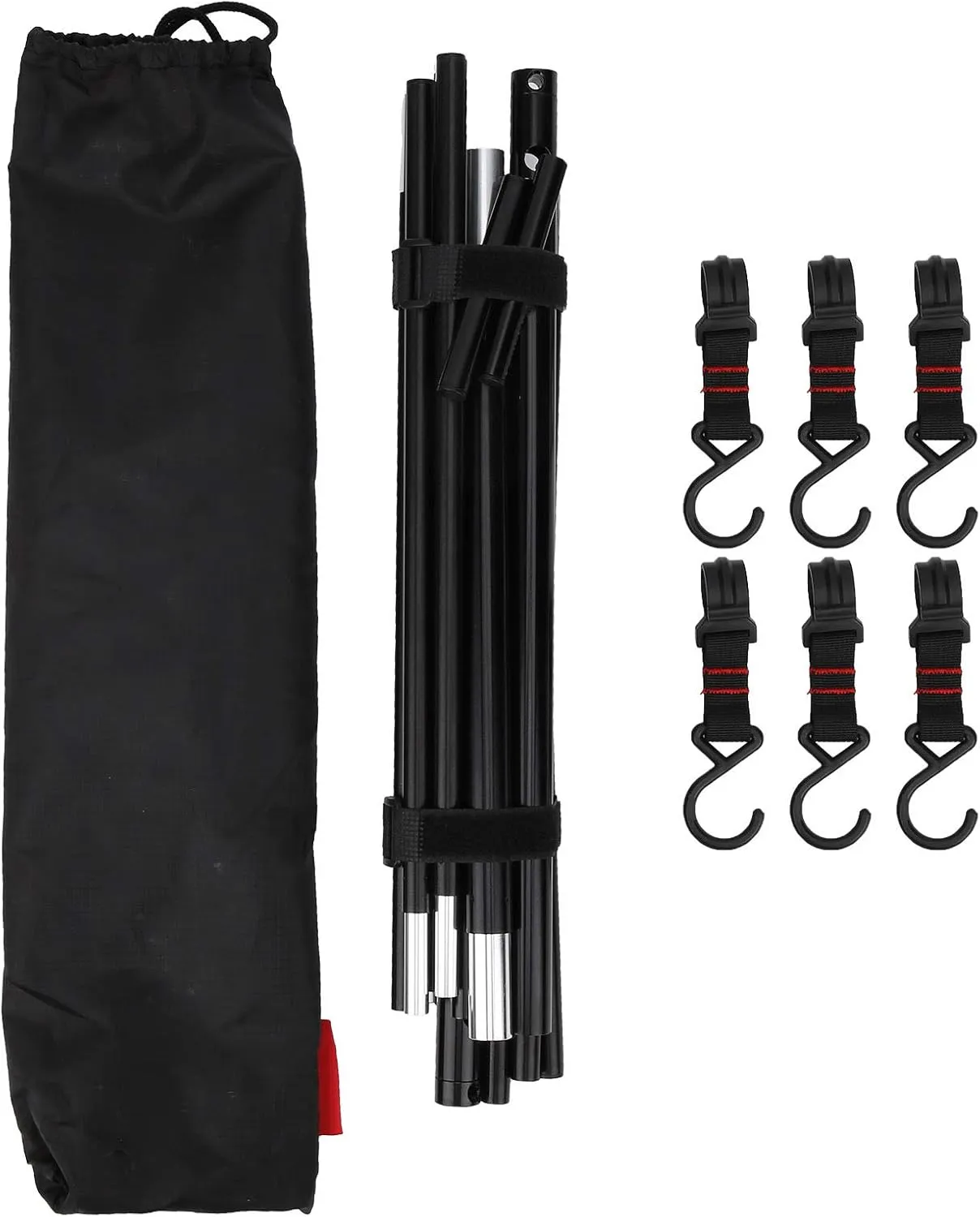 Grill Swing Campfire Grill Stand, CollapsibleCampfire Cooking Rack, Tripod Camping Hanging Rack with 6 Hooks for Cookware & Dutch Oven,Outdoor Camping, Grilling Picnic Camping BBQ