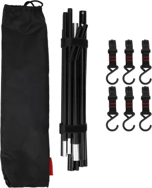 Grill Swing Campfire Grill Stand, CollapsibleCampfire Cooking Rack, Tripod Camping Hanging Rack with 6 Hooks for Cookware & Dutch Oven,Outdoor Camping, Grilling Picnic Camping BBQ