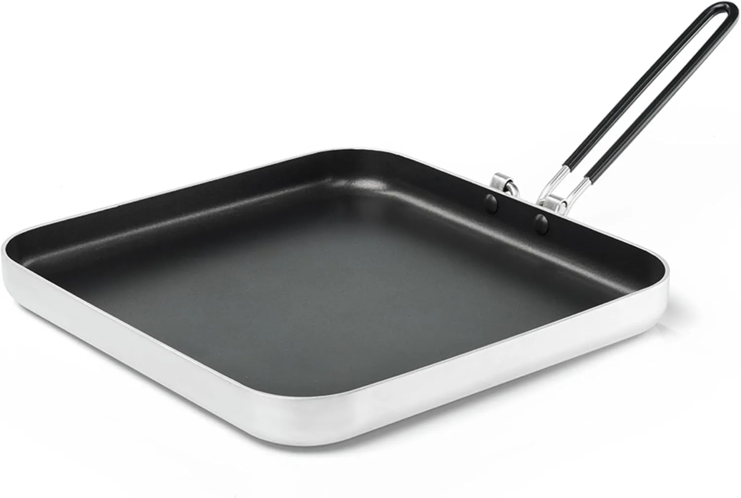 GSI Outdoors Bugaboo High-Performance Ceramic Coated 10" Square Fry Pan with SureLock™ Folding Handle