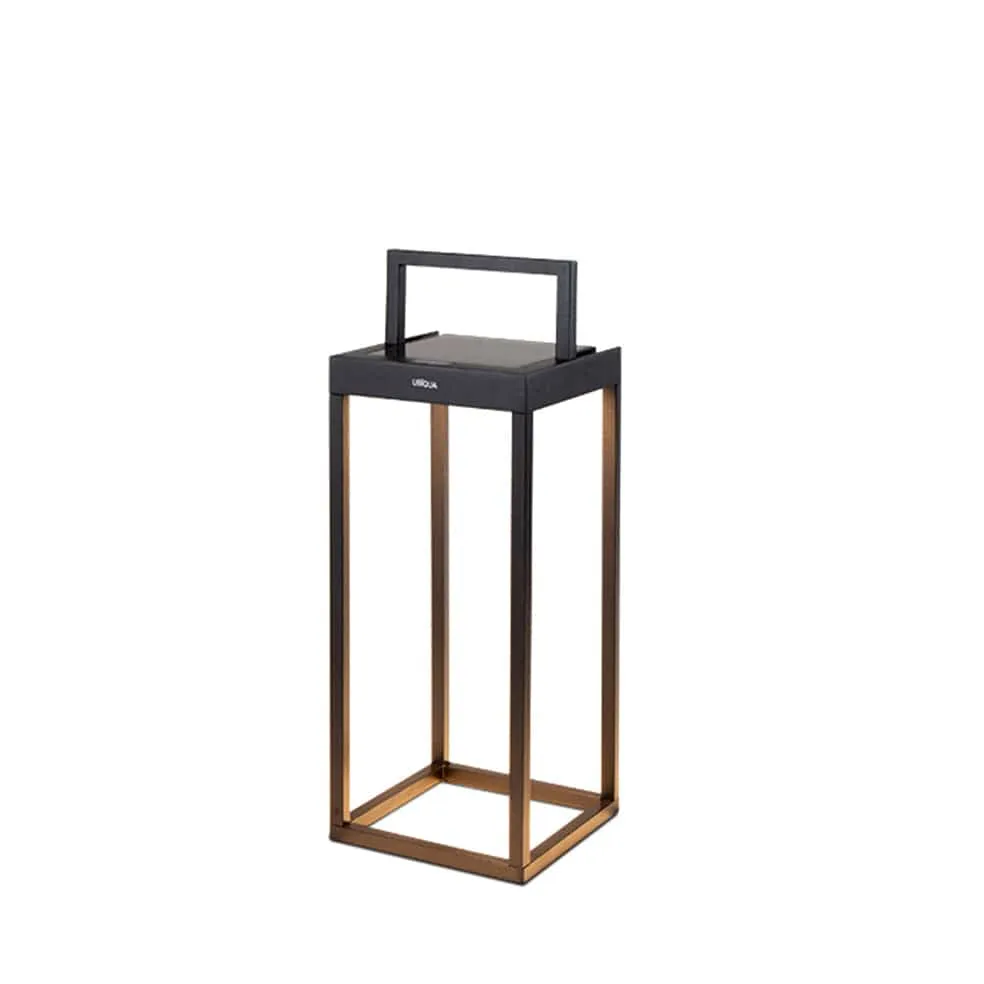 Handy Mini Aluminium LED Outdoor Solar Lantern Black