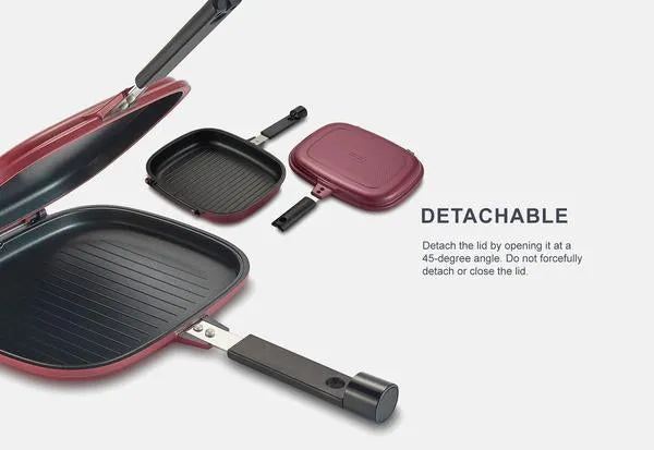 Happycall Compact Double Pan (Detachable) - Standard Pink