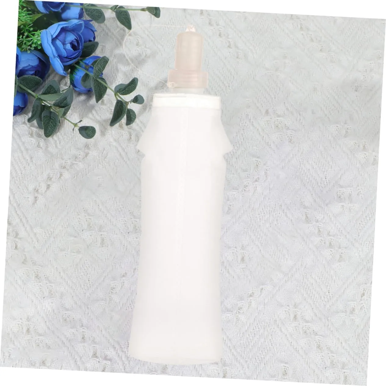 Happyyami 1pc Collapsible Water Bottles Portable Water Bottle Silicone Water Bottle Sports Water Bottle Simple Drinking Bottle Foldable Fitness White Water Cup
