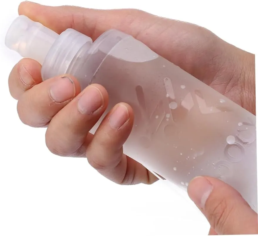 Happyyami 1pc Collapsible Water Bottles Portable Water Bottle Silicone Water Bottle Sports Water Bottle Simple Drinking Bottle Foldable Fitness White Water Cup