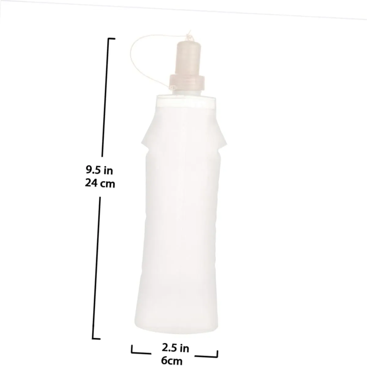 Happyyami 1pc Collapsible Water Bottles Portable Water Bottle Silicone Water Bottle Sports Water Bottle Simple Drinking Bottle Foldable Fitness White Water Cup