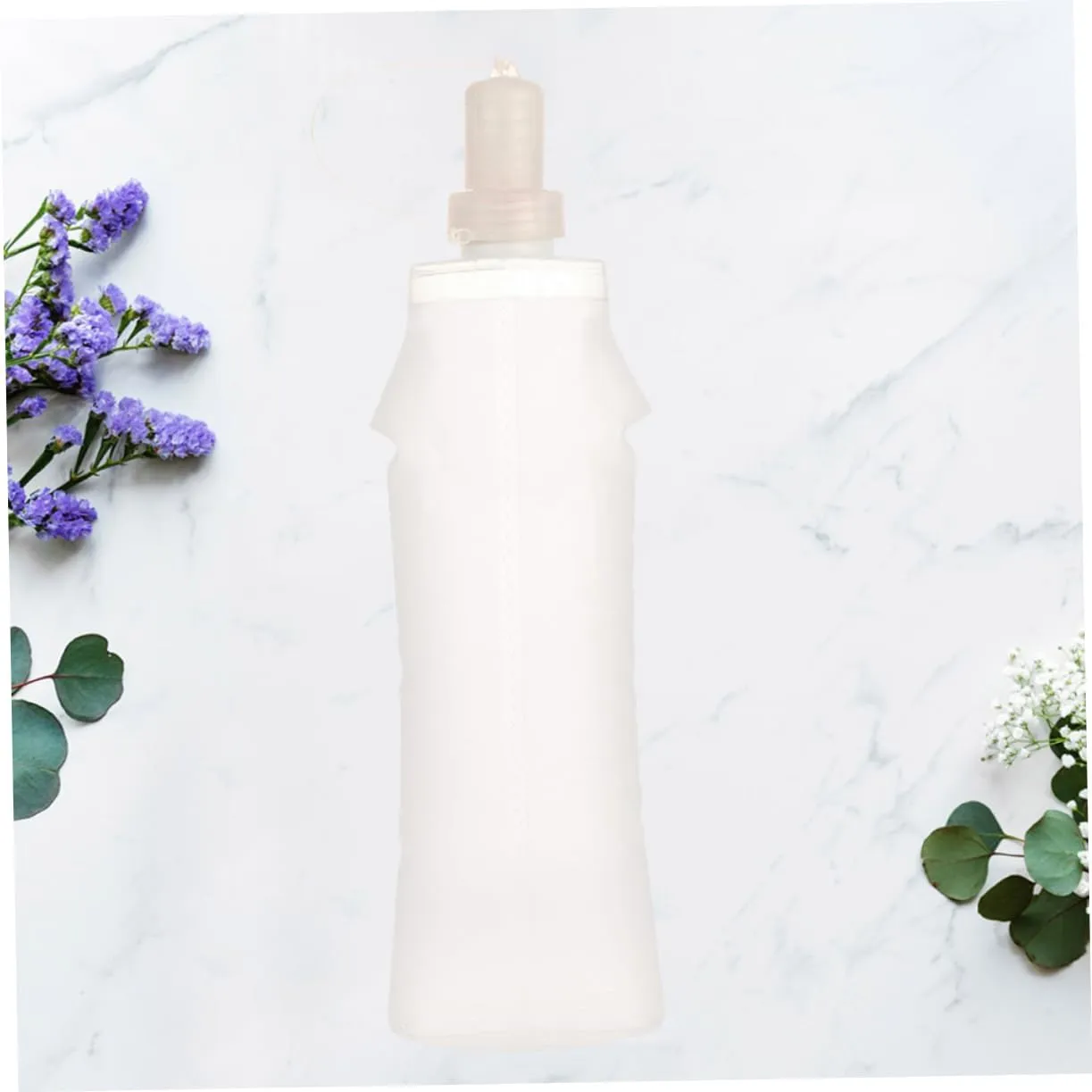 Happyyami 1pc Collapsible Water Bottles Portable Water Bottle Silicone Water Bottle Sports Water Bottle Simple Drinking Bottle Foldable Fitness White Water Cup