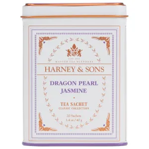 Harney & Sons Dragon Pearl Jasmine Tea, 20 Count(Pack of 1)