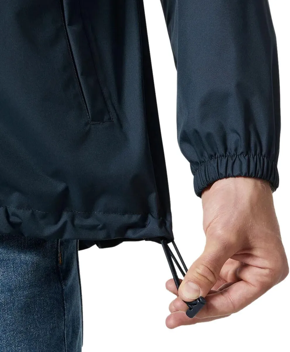 Helly-Hansen Vancouver Rain Jacket - Men's Waterproof, Breathable, Adjustable Hood, Seam-Sealed