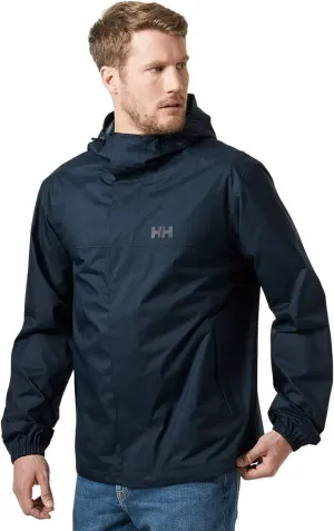 Helly-Hansen Vancouver Rain Jacket - Men's Waterproof, Breathable, Adjustable Hood, Seam-Sealed