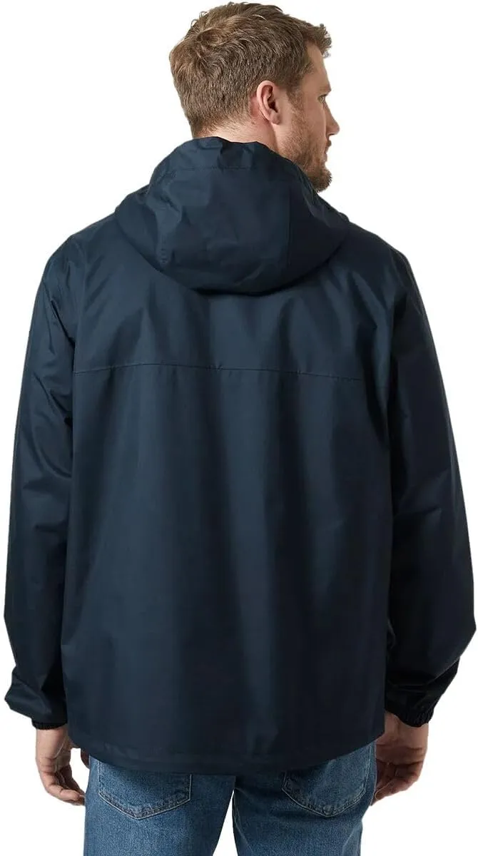 Helly-Hansen Vancouver Rain Jacket - Men's Waterproof, Breathable, Adjustable Hood, Seam-Sealed