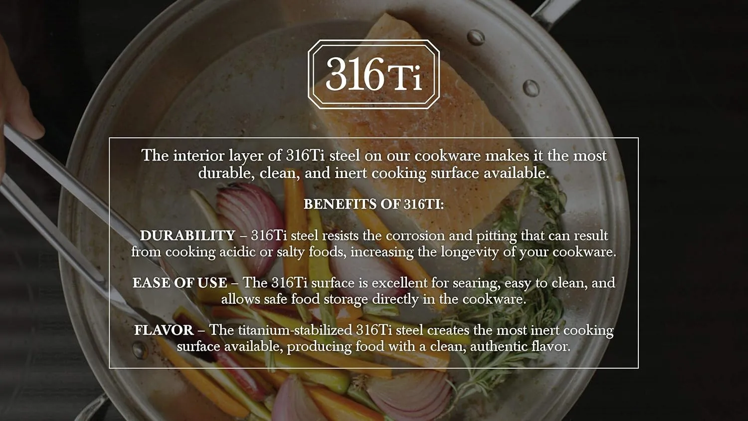 Heritage Steel 5 Quart Sauce Pot - Titanium Strengthened 316Ti Stainless Steel with 5-Ply Construction - Induction-Ready and Fully Clad, Made in USA