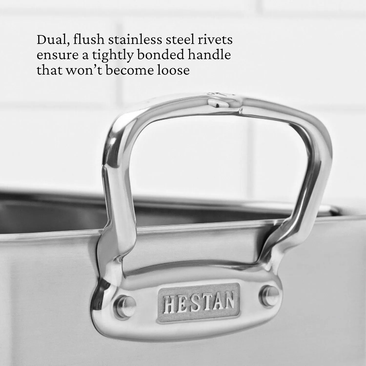Hestan - Stainless Steel Classic Roaster with Rack, Induction Cooktop Compatible