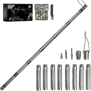 Hiking Tactical Stick Walking Staff-Outdoor Multitool Gear Trekking Pole