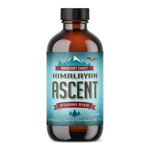 Himalayan Ascent Aftershave Splash for Men - Scent: Blue Pine, Sandalwood, Cedar, Mandarin & Amber - 4oz