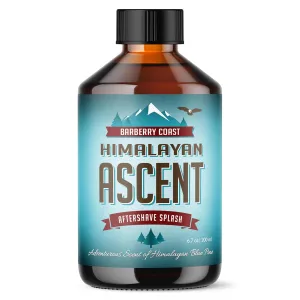 Himalayan Ascent Aftershave Splash for Men - Scent: Blue Pine, Sandalwood, Cedar, Mandarin & Amber (6.7oz)