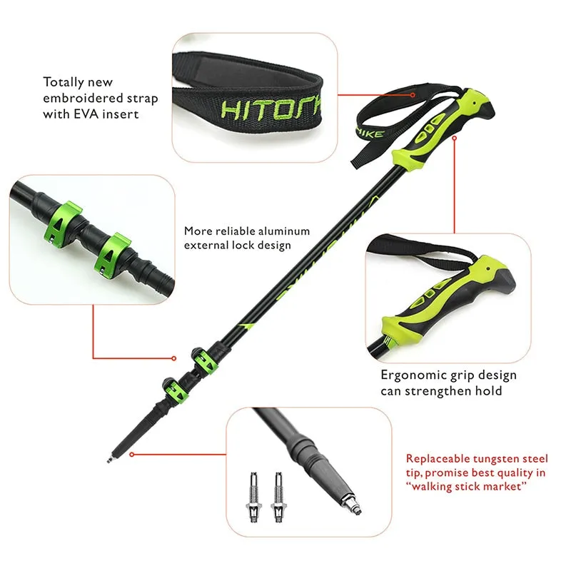 Hitorhike Ultralight Adjustable Telescopic Trekking Pole