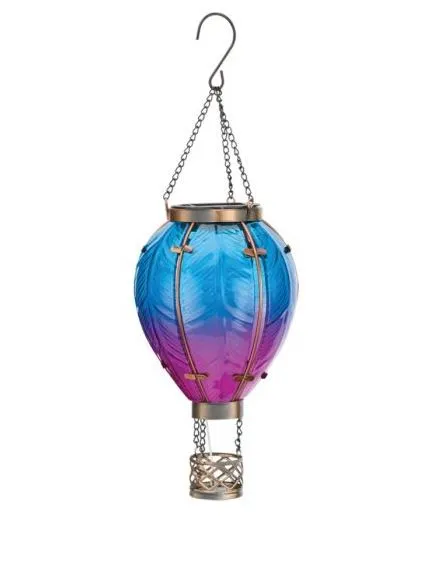 Hot Air Balloon Solar Lantern SM - Blue