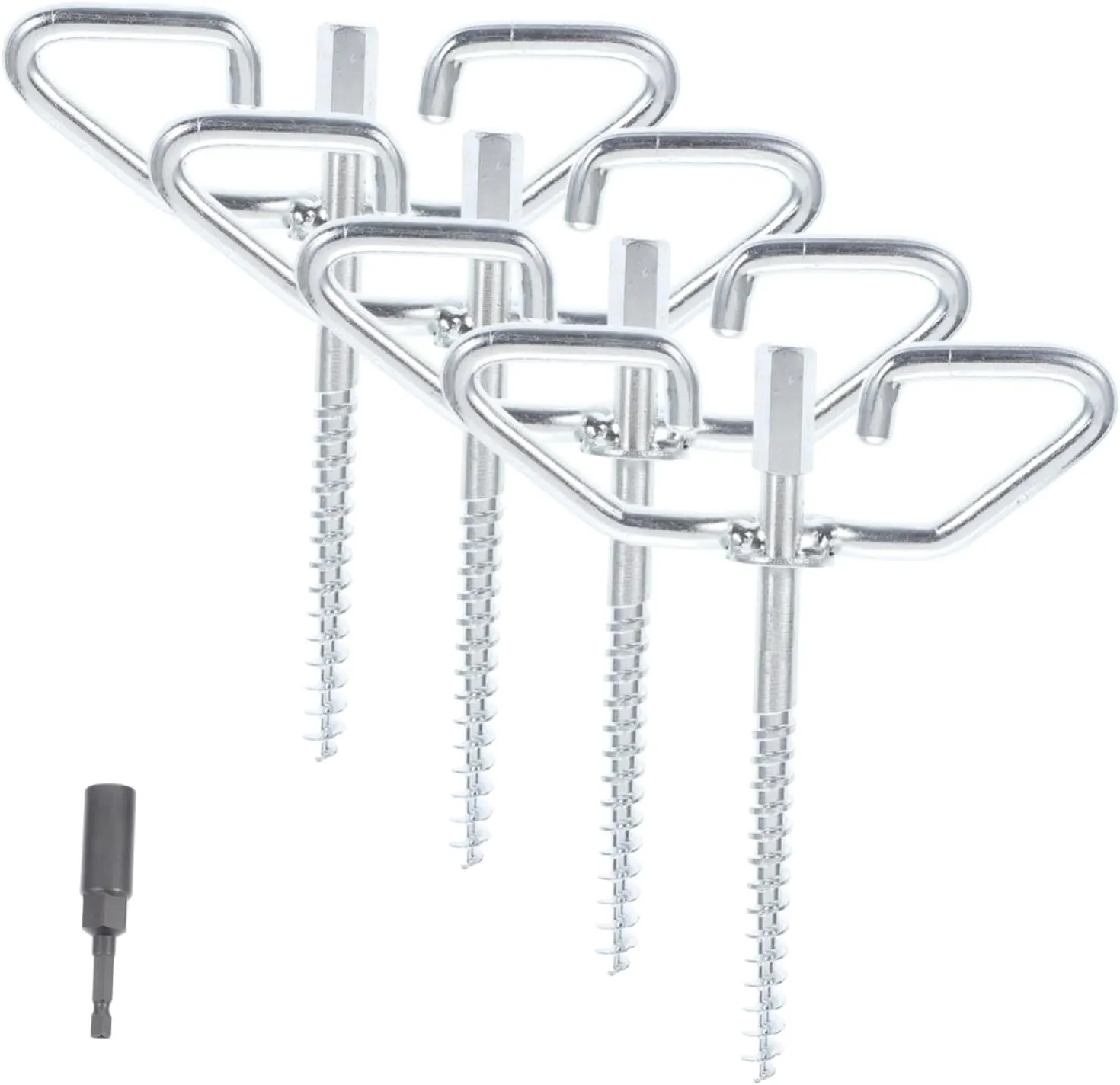 Ice Anchor Power Drill Adapter Shelter Anchors Tent Nails Winter Fishing Supplies