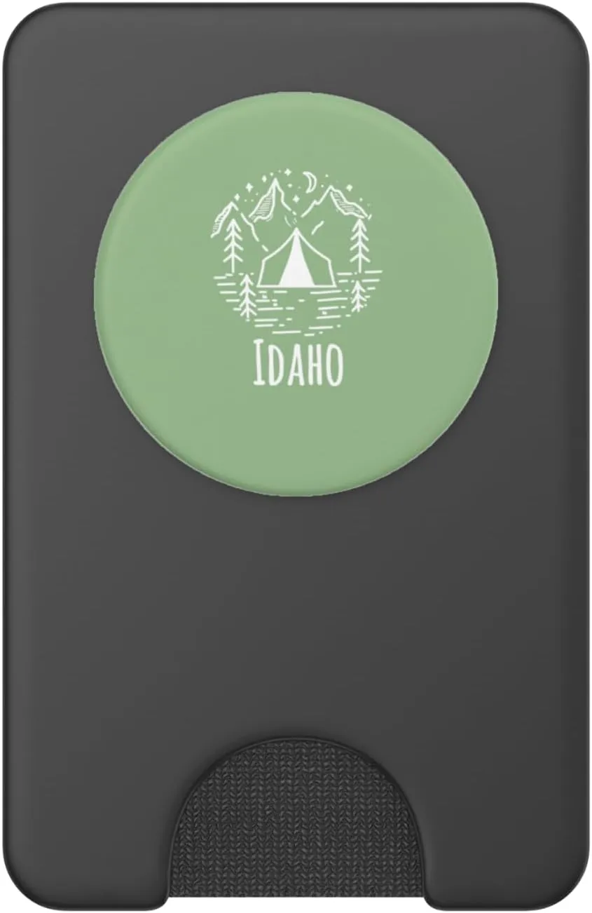 Idaho Rustic Camping Wilderness Mountains Tent Campground PopSockets PopWallet for MagSafe