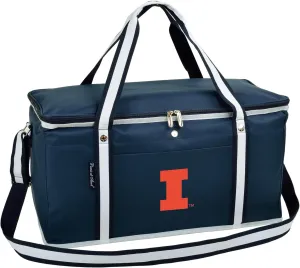 Illinois University Licensed Fighting Illini 64 Can Capacity Semi Rigid Collapsible Leakproof Cooler- Designed & Quality Approved in The US