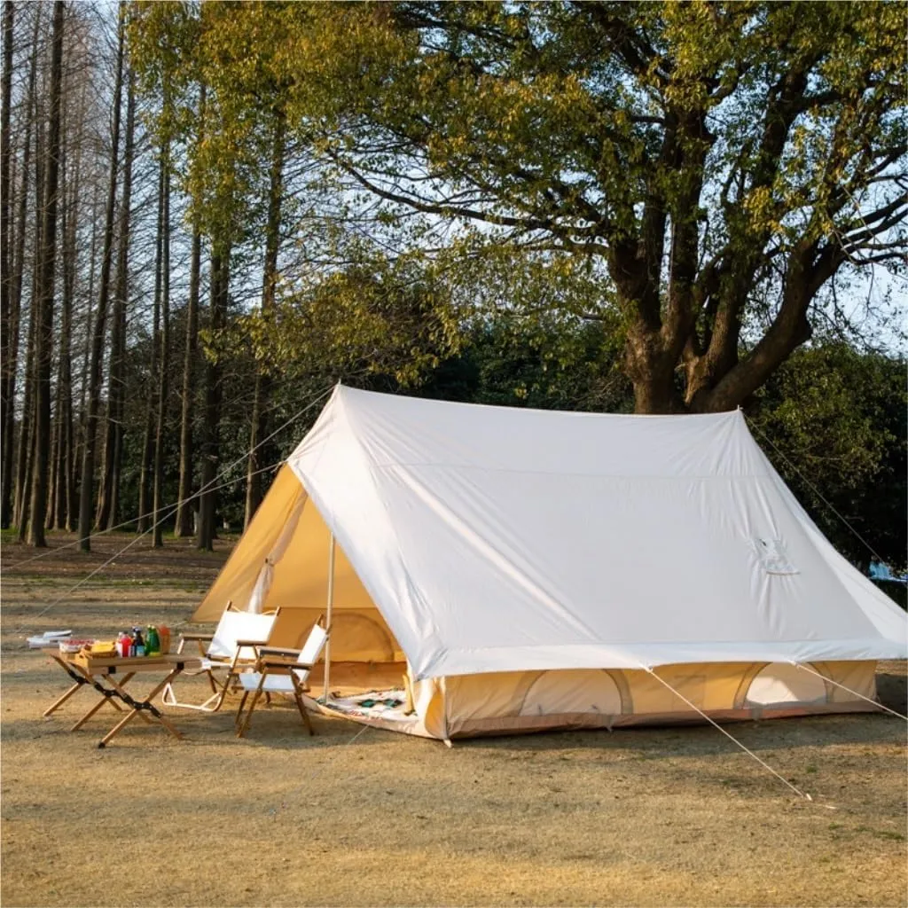 Inflatable Tent Outdoor Camping Tent House Type Folding Portable Waterproof Thick Cotton Sun and Rain Resistant Family Tent Large Tent