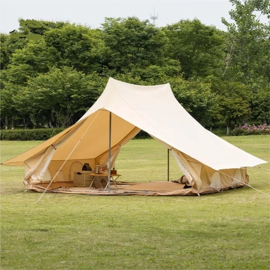 Inflatable Tent Outdoor Camping Tent House Type Folding Portable Waterproof Thick Cotton Sun and Rain Resistant Family Tent Large Tent