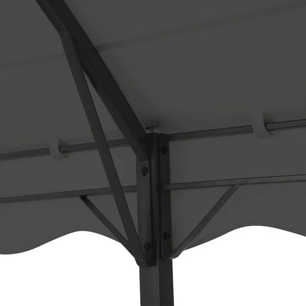 Instahut Gazebo 4x3m Party Marquee Outdoor Wedding Event Tent Iron Art Tent Grey