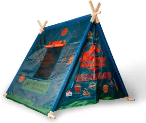 Jurassic World: Camp Cretaceous Indoor Teepee Tent | Pop-Up Canopy Tents & Shelters, Fort Playhouse for Kids, Indoor Reading Nook | Dinosaur Toys & Games, Gifts and Collectibles | 5 x 4 Feet