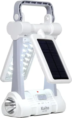 Kaito KA768 Multi-Functional Twin-Panel Rechargeable & Portable Solar LED Lantern