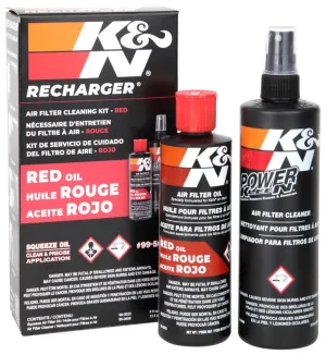K&N FILTER CARE SERVICE KIT - SQUEEZE BLACK/RED