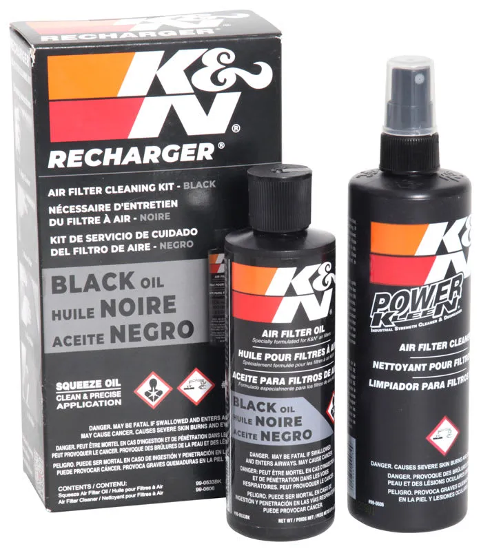 K&N FILTER CARE SERVICE KIT - SQUEEZE BLACK/RED