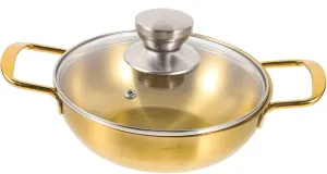 KESYOO Kitchen Hot Pot Household Hot Pot Mini Portable Cooking Pot Small Cooking Pots Double Handle Pots