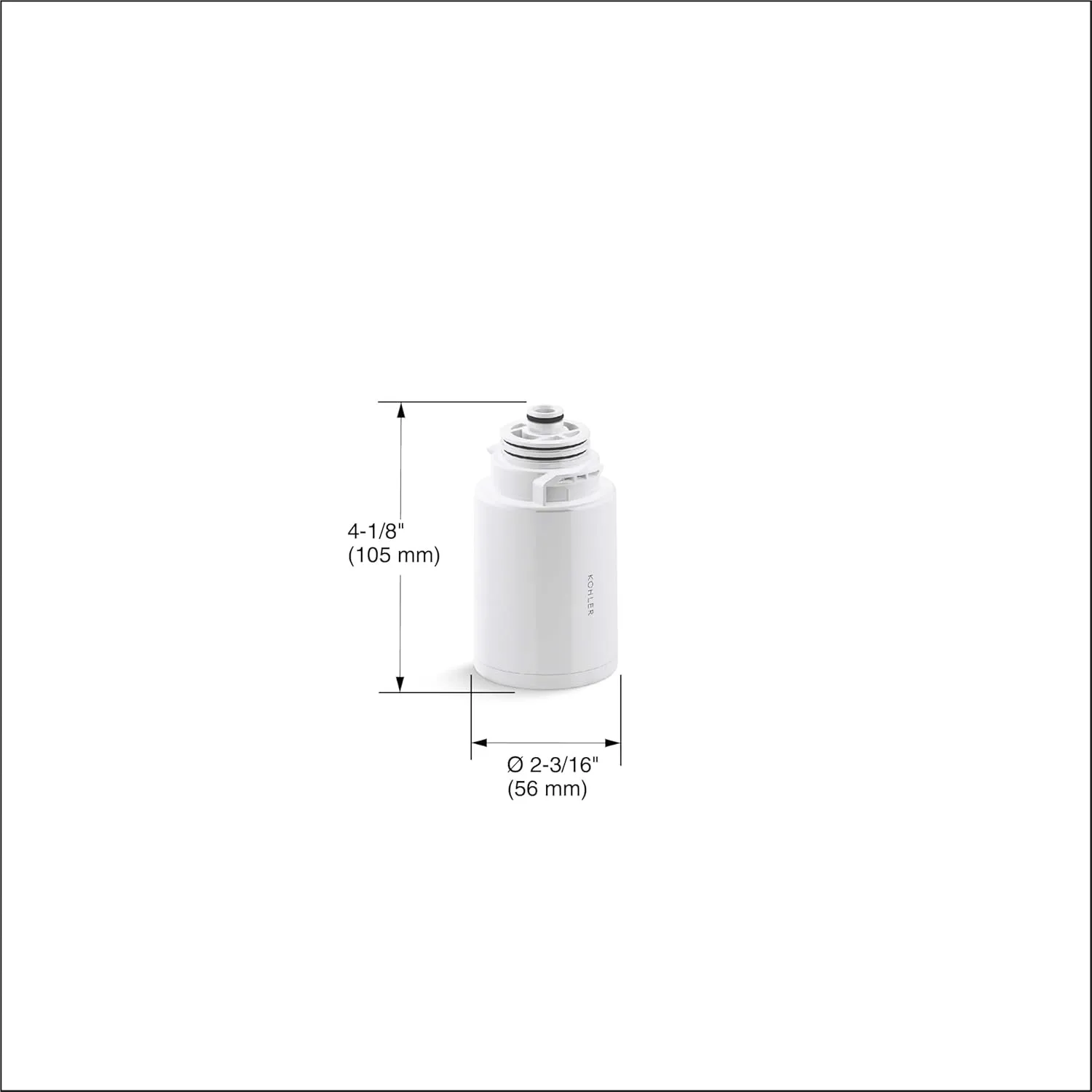 KOHLER R24162-NA Aquifer Shower Filter Replacement for The KOHLER Aquifer Filtered Showerhead, One Filter Cartridge