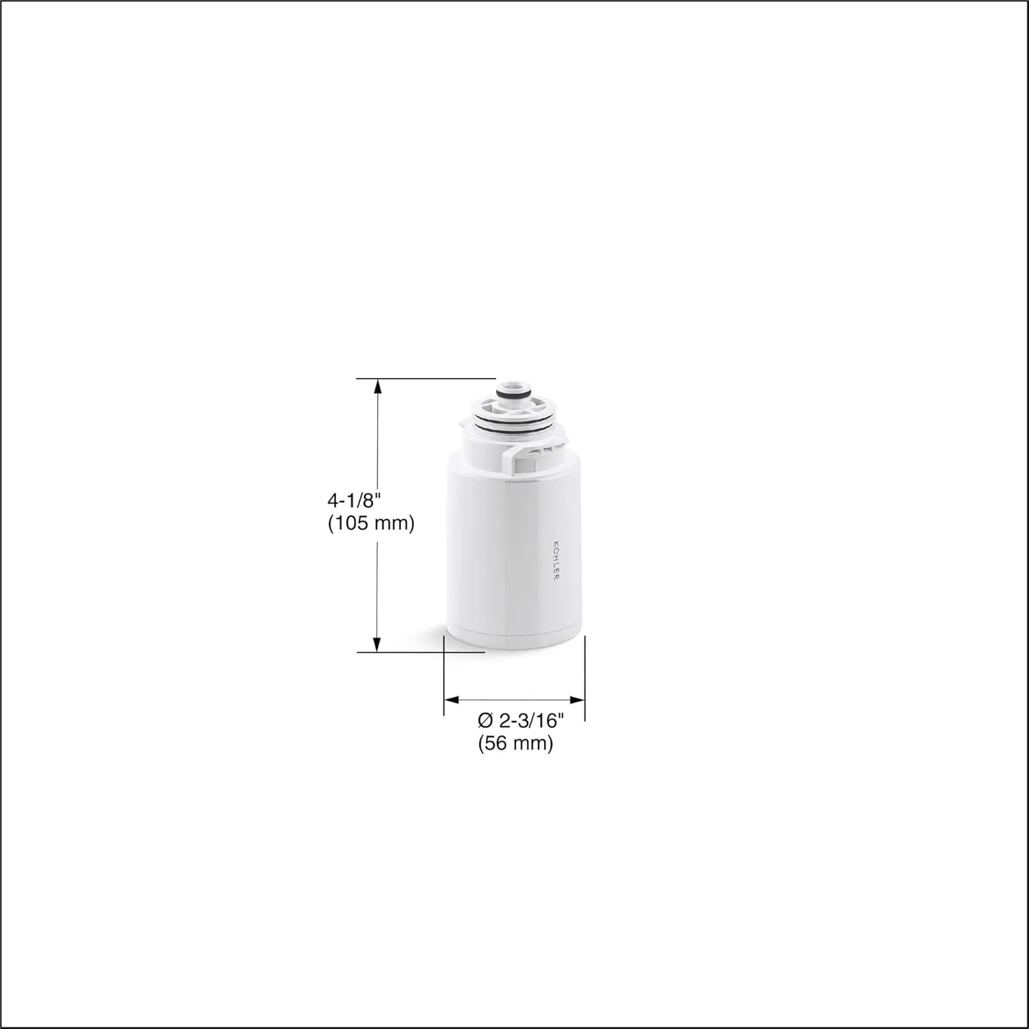 KOHLER R24162-NA Aquifer Shower Filter Replacement for The KOHLER Aquifer Filtered Showerhead, One Filter Cartridge