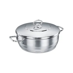 Korkmaz Stainless Steel Casserole with Lid 3.5L 1pc