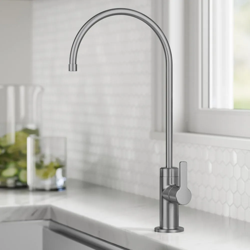 KRAUS Oletto Single Handle Drinking Water Filter Faucet for Water Filtration System in Spot-Free Stainless Steel, FF-103SFS