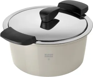 KUHN RIKON Hotpan Serving Casserole Pot, 2 Litre/18 cm, Sand, Stainless Steel