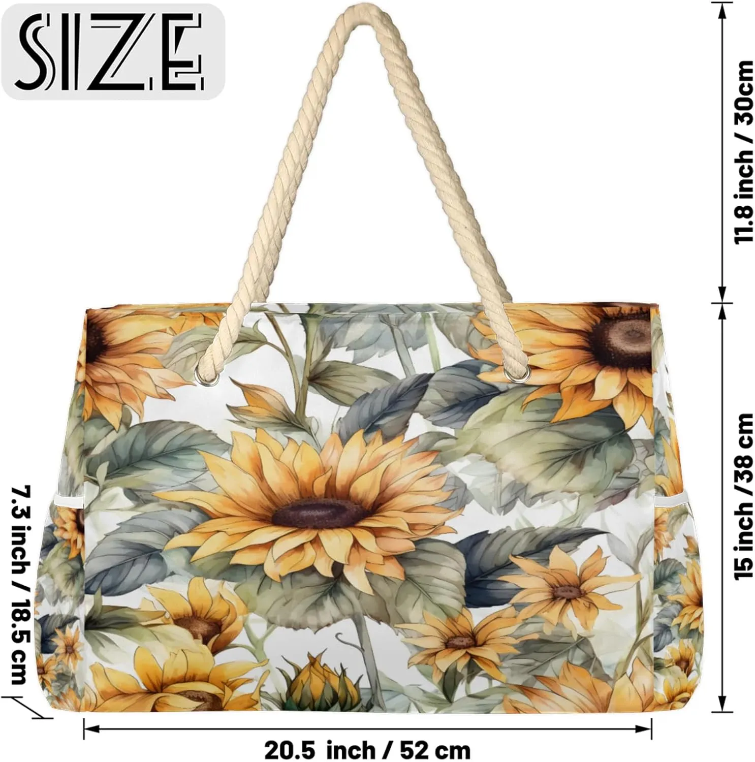Large Beach Tote Bags with Zipper, Beach Bag for Women, Waterproof Sandproof Pool Swim Bags, Travel Tote Bag