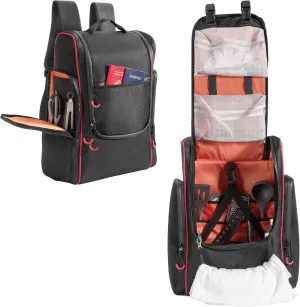Large Camp Kitchen Organizer - Hanging Camp Utensil Storage Bag with Paper Towel Holder, Multi-Pockets & Zippered Compartments - Portable Outdoor Cookware Bag for BBQ, RV, Hiking & Travel