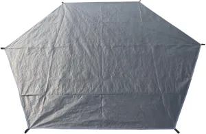 Large Pe Waterproof Tent Footprint Mat, 129.9 X 129.9 Octagonal Camping Tarp with Tie Strings for Easy Setup, Perfect for Outdoor Adventures and Large Tents