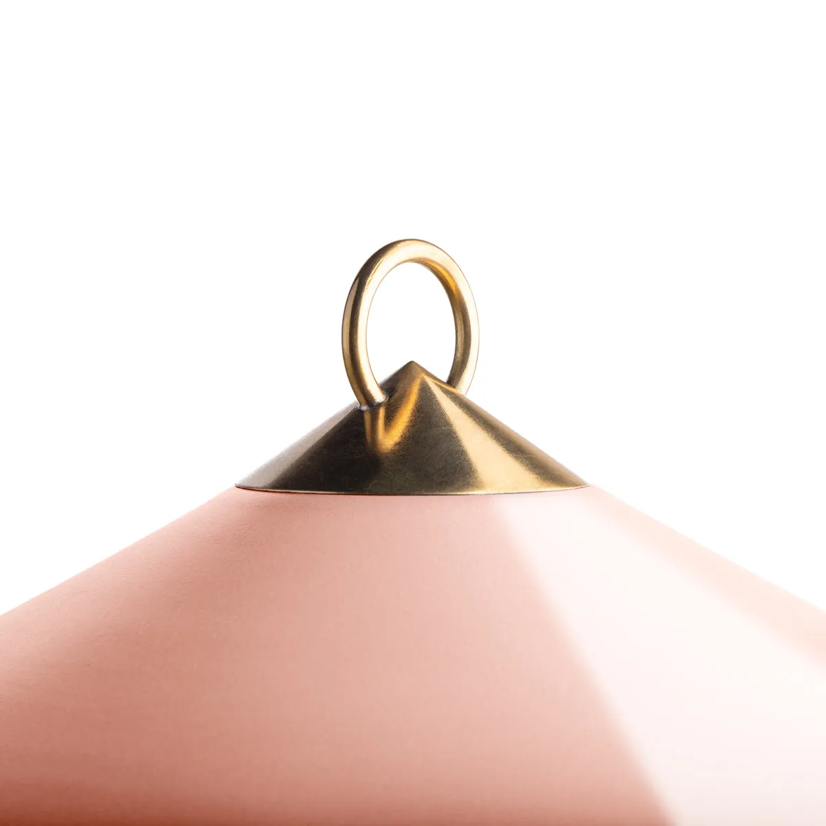 larger Stefan cordless lantern in Blush by the Novogratz