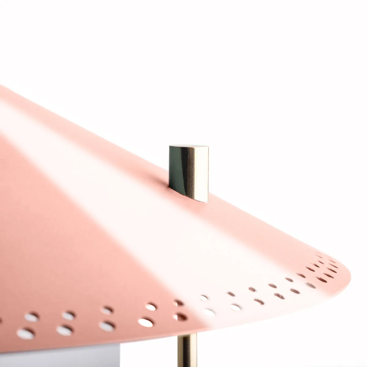 larger Stefan cordless lantern in Blush by the Novogratz