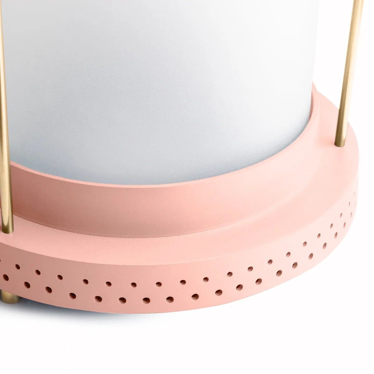 larger Stefan cordless lantern in Blush by the Novogratz